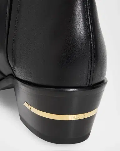 AMIRI Men's Leather MA Point-Toe Zipped Ankle Boots | Thumbnail 3 AMIRI Men's Leather MA Point-Toe Zipped Ankle Boots | Thumbnail 3