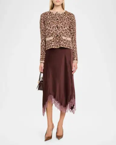 Sablyn Char Leopard Shrunken Cashmere Cardigan | Thumbnail 2 Sablyn Char Leopard Shrunken Cashmere Cardigan | Thumbnail 2