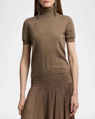 Ralph Lauren Collection Turtleneck Short-Sleeve Cashmere Sweater | Thumbnail 4 Ralph Lauren Collection Turtleneck Short-Sleeve Cashmere Sweater | Thumbnail 4