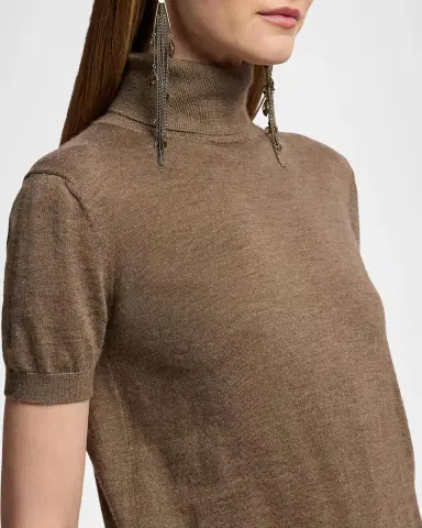 Ralph Lauren Collection Turtleneck Short-Sleeve Cashmere Sweater | Thumbnail 5 Ralph Lauren Collection Turtleneck Short-Sleeve Cashmere Sweater | Thumbnail 5