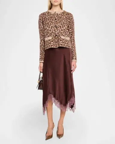 Sablyn Keri Asymmetric Lace-Trim Midi Skirt | Thumbnail 2 Sablyn Keri Asymmetric Lace-Trim Midi Skirt | Thumbnail 2
