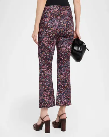 Cinq à Sept Paisley Denim Kick Flare Pants | Thumbnail 3 Cinq à Sept Paisley Denim Kick Flare Pants | Thumbnail 3
