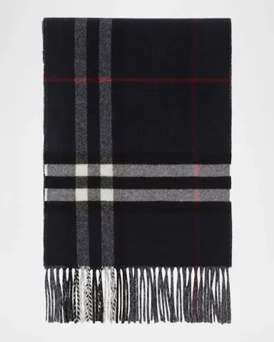Burberry Men's Reversible Check Cashmere Scarf | Thumbnail 2 Burberry Men's Reversible Check Cashmere Scarf | Thumbnail 2