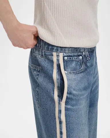 rag & bone rb Miramar Terry Wide-Leg Track Jeans | Thumbnail 5 rag & bone rb Miramar Terry Wide-Leg Track Jeans | Thumbnail 5