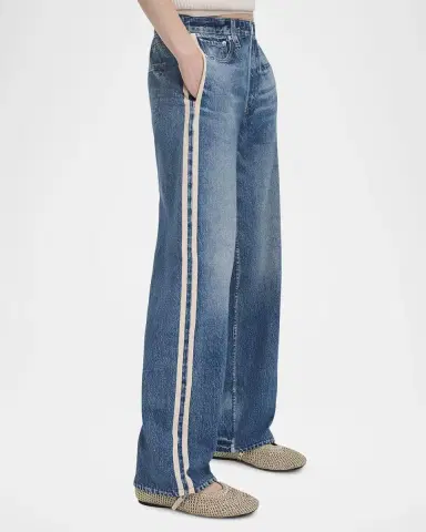 rag & bone rb Miramar Terry Wide-Leg Track Jeans | Thumbnail 6 rag & bone rb Miramar Terry Wide-Leg Track Jeans | Thumbnail 6
