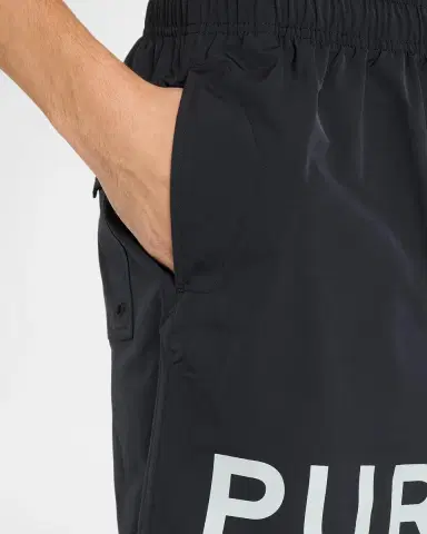 PURPLE Men's All Round Split-Logo Swim Trunks | Thumbnail 4 PURPLE Men's All Round Split-Logo Swim Trunks | Thumbnail 4