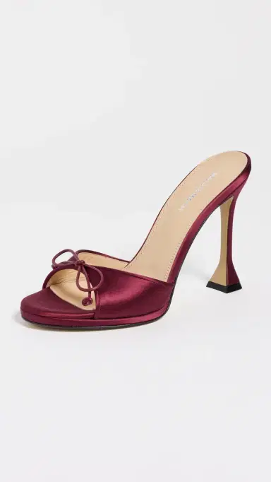 Mach & Mach Little Plateau Satin Mules | Thumbnail 2 Mach & Mach Little Plateau Satin Mules | Thumbnail 2
