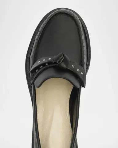 Alexandre Birman Clarita Grommet Leather Loafers | Thumbnail 3 Alexandre Birman Clarita Grommet Leather Loafers | Thumbnail 3