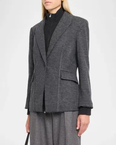 Simkhai Auden Virgin Wool-Blend Blazer | Thumbnail 4 Simkhai Auden Virgin Wool-Blend Blazer | Thumbnail 4