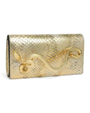 ALEXIS BITTAR Serpent Metallic Python-Embossed Leather Clutch Bag | Thumbnail 3 ALEXIS BITTAR Serpent Metallic Python-Embossed Leather Clutch Bag | Thumbnail 3