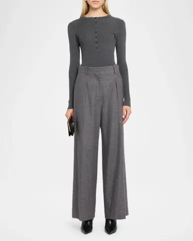 Simkhai Susanne Silk-Cashmere Bodysuit | Thumbnail 2 Simkhai Susanne Silk-Cashmere Bodysuit | Thumbnail 2