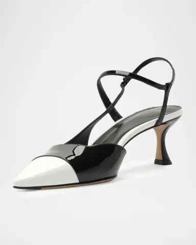 Alexandre Birman 60mm Tita Wrap Patent Leather Cap-Toe Pumps | Thumbnail 6 Alexandre Birman 60mm Tita Wrap Patent Leather Cap-Toe Pumps | Thumbnail 6