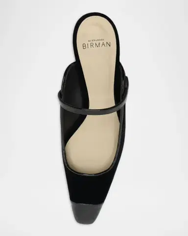 Alexandre Birman 60mm Tita Wave Velvet Mule Pumps | Thumbnail 4 Alexandre Birman 60mm Tita Wave Velvet Mule Pumps | Thumbnail 4