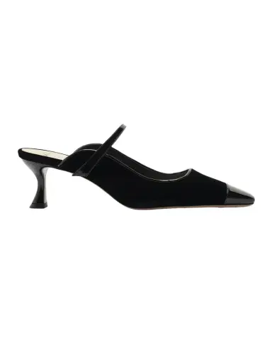 Alexandre Birman 60mm Tita Wave Velvet Mule Pumps | Thumbnail 1 Alexandre Birman 60mm Tita Wave Velvet Mule Pumps | Thumbnail 1