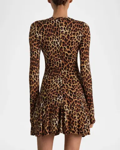 Alice + Olivia Wendy Cheetah Print A-Line Dress | Thumbnail 3 Alice + Olivia Wendy Cheetah Print A-Line Dress | Thumbnail 3