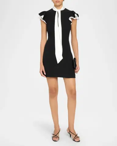 Cinq à Sept Sarya Tieneck Sheath Mini Dress | Thumbnail 2 Cinq à Sept Sarya Tieneck Sheath Mini Dress | Thumbnail 2