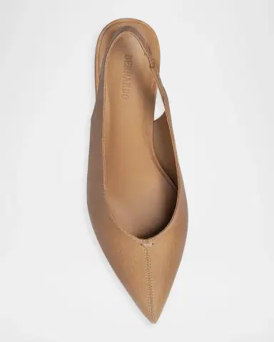Bernardo 50mm Maude Leather Slingback Pumps | Thumbnail 3 Bernardo 50mm Maude Leather Slingback Pumps | Thumbnail 3