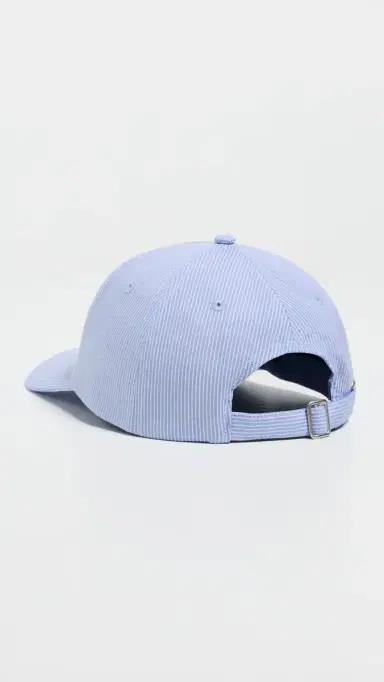 Favorite Daughter Stripe Logo Baseball Cap Blue/ White Stripe One Size | Thumbnail 4 Favorite Daughter Stripe Logo Baseball Cap Blue/ White Stripe One Size | Thumbnail 4