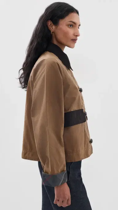 Barbour Adina Wax Jacket Tan/Shadow Classic | Thumbnail 4 Barbour Adina Wax Jacket Tan/Shadow Classic | Thumbnail 4