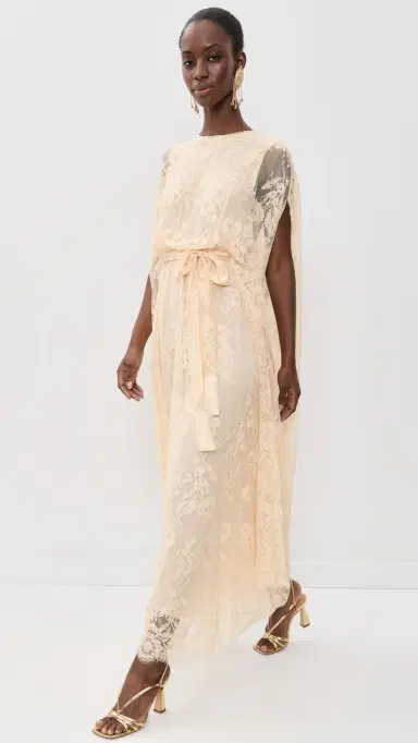 Zimmermann Valiant Lace Caped Maxi Dress Cream | Thumbnail 5 Zimmermann Valiant Lace Caped Maxi Dress Cream | Thumbnail 5