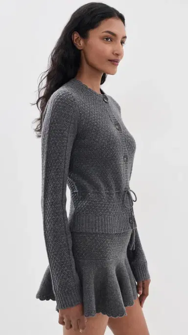 The Garment Como Belted Cardigan Grey Melange | Thumbnail 4 The Garment Como Belted Cardigan Grey Melange | Thumbnail 4