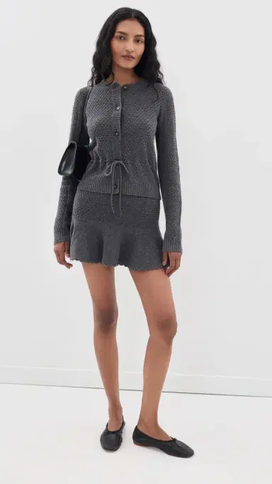 The Garment Como Belted Cardigan Grey Melange | Thumbnail 5 The Garment Como Belted Cardigan Grey Melange | Thumbnail 5