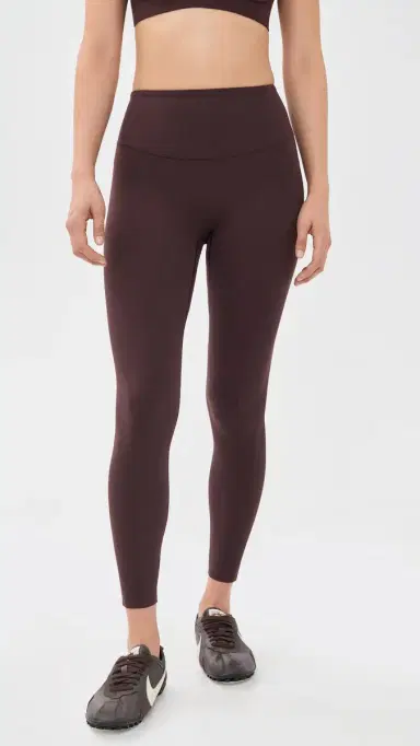 Beyond Yoga In The Zone High Waisted Midi Leggings Cocoa Plum | Thumbnail 2 Beyond Yoga In The Zone High Waisted Midi Leggings Cocoa Plum | Thumbnail 2