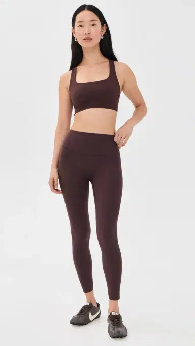 Beyond Yoga In The Zone High Waisted Midi Leggings Cocoa Plum | Thumbnail 5 Beyond Yoga In The Zone High Waisted Midi Leggings Cocoa Plum | Thumbnail 5