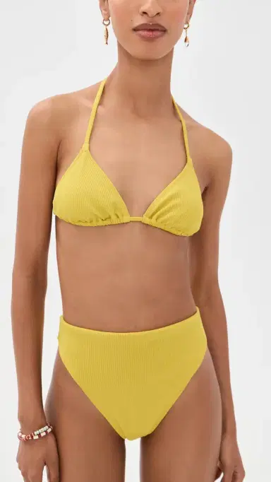 LE BOP Triangle Bikini Top Warm Olive M | Thumbnail 5 LE BOP Triangle Bikini Top Warm Olive M | Thumbnail 5