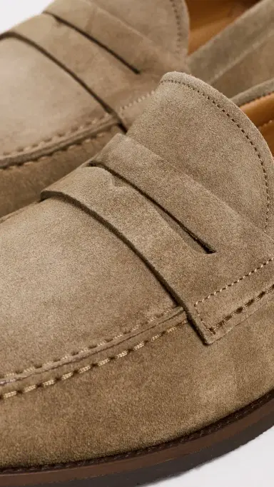 Allen Edmonds Sorrento Suede Penny Loafers Tobacco 14 | Thumbnail 5 Allen Edmonds Sorrento Suede Penny Loafers Tobacco 14 | Thumbnail 5