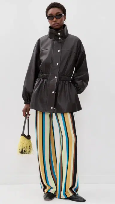 SIMONMILLER Yara Faux Leather Jacket Dark Choco Brown | Thumbnail 5 SIMONMILLER Yara Faux Leather Jacket Dark Choco Brown | Thumbnail 5