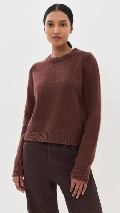 Sablyn Noa hrunken Cashmere Crew Sweater Cinnabar | Thumbnail 2 Sablyn Noa hrunken Cashmere Crew Sweater Cinnabar | Thumbnail 2