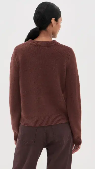 Sablyn Noa hrunken Cashmere Crew Sweater Cinnabar | Thumbnail 3 Sablyn Noa hrunken Cashmere Crew Sweater Cinnabar | Thumbnail 3