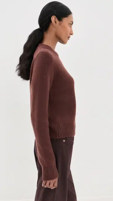 Sablyn Noa hrunken Cashmere Crew Sweater Cinnabar | Thumbnail 4 Sablyn Noa hrunken Cashmere Crew Sweater Cinnabar | Thumbnail 4