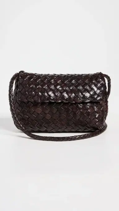 Loeffler Randall Vinnie Mini Woven Crossbody Bag Chocolate One Size | Thumbnail 2 Loeffler Randall Vinnie Mini Woven Crossbody Bag Chocolate One Size | Thumbnail 2
