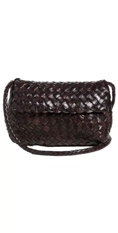 Loeffler Randall Vinnie Mini Woven Crossbody Bag Chocolate One Size | Thumbnail 1 Loeffler Randall Vinnie Mini Woven Crossbody Bag Chocolate One Size | Thumbnail 1