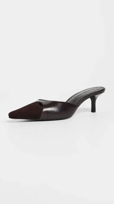 Black Suede Studio Rue 50 Heels Hot Fudge Leather/Suede | Thumbnail 2 Black Suede Studio Rue 50 Heels Hot Fudge Leather/Suede | Thumbnail 2