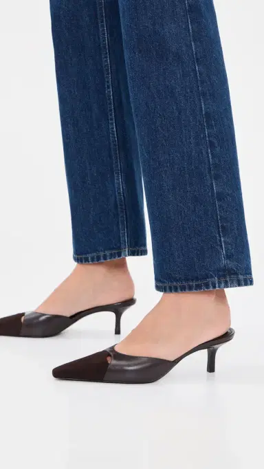 Black Suede Studio Rue 50 Heels Hot Fudge Leather/Suede | Thumbnail 3 Black Suede Studio Rue 50 Heels Hot Fudge Leather/Suede | Thumbnail 3