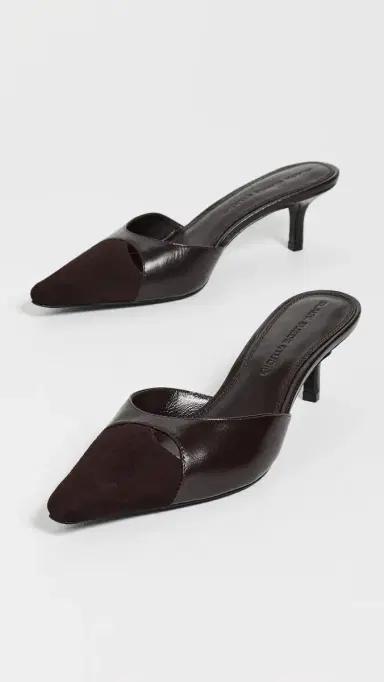 Black Suede Studio Rue 50 Heels Hot Fudge Leather/Suede | Thumbnail 5 Black Suede Studio Rue 50 Heels Hot Fudge Leather/Suede | Thumbnail 5