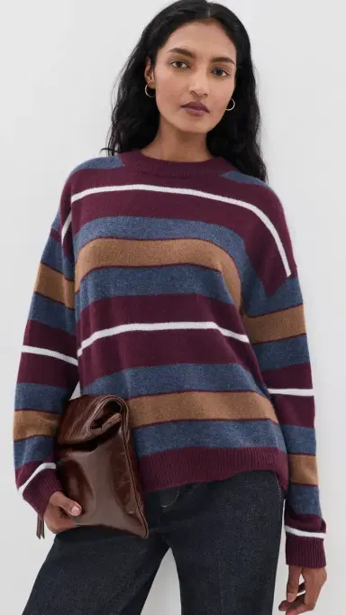 Staud Serrano Cashmere Relaxed Crew Sweater | Thumbnail 2 Staud Serrano Cashmere Relaxed Crew Sweater | Thumbnail 2