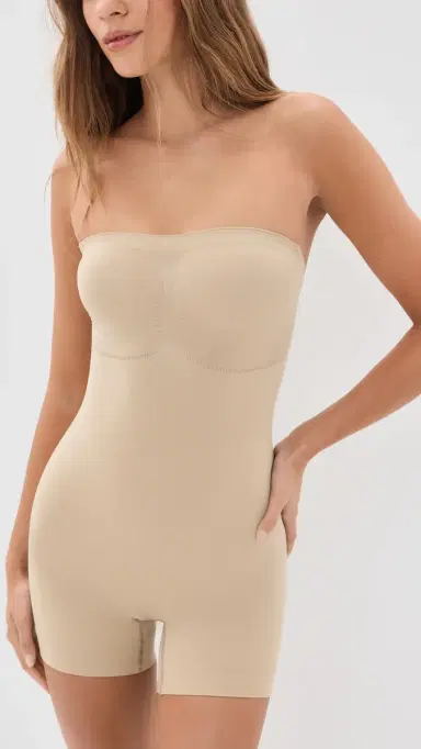 Skims Strapless hortie Bodysuit Clay | Thumbnail 2 Skims Strapless hortie Bodysuit Clay | Thumbnail 2
