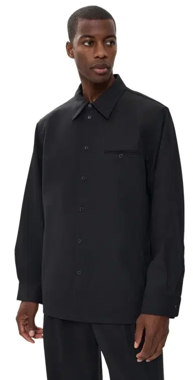 Helmut Lang Tailored Gabardine Shirt Jacket | Thumbnail 1 Helmut Lang Tailored Gabardine Shirt Jacket | Thumbnail 1