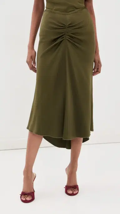 Victoria Beckham Bela Skirt Marsh Green | Thumbnail 2 Victoria Beckham Bela Skirt Marsh Green | Thumbnail 2