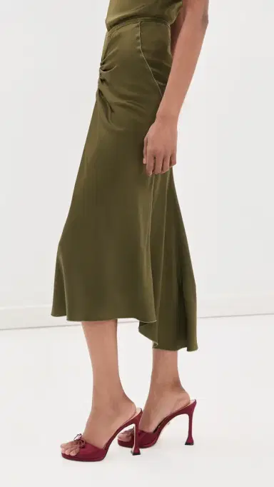 Victoria Beckham Bela Skirt Marsh Green | Thumbnail 4 Victoria Beckham Bela Skirt Marsh Green | Thumbnail 4