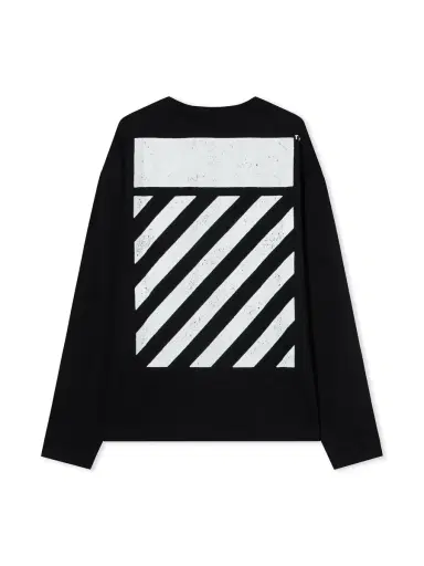 Off-White L/AB Diagonal Long-Sleeve T-Shirt | Thumbnail 2 Off-White L/AB Diagonal Long-Sleeve T-Shirt | Thumbnail 2