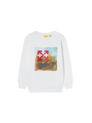 Off-White Arrow Painting Crewneck Sweatshirt | Thumbnail 2 Off-White Arrow Painting Crewneck Sweatshirt | Thumbnail 2