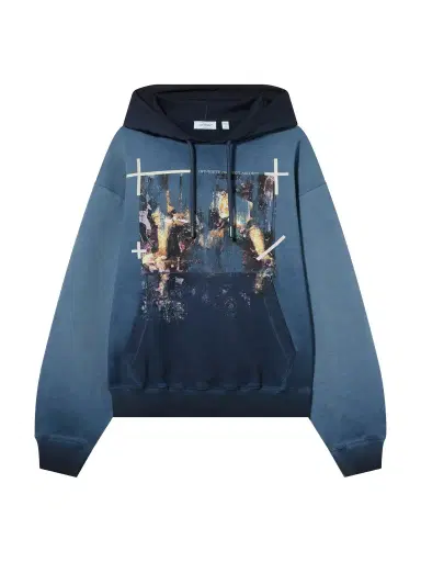 Off-White Ripped Narciso Regular Hoodie | Thumbnail 1 Off-White Ripped Narciso Regular Hoodie | Thumbnail 1
