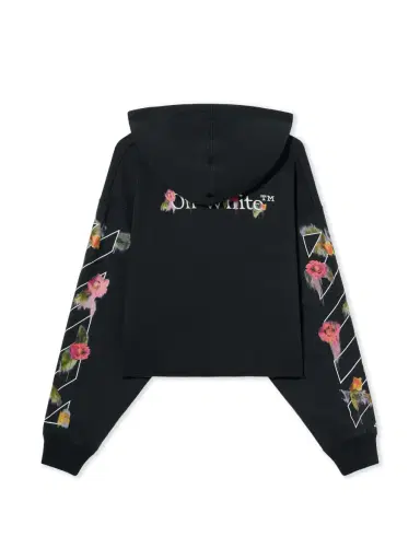 Off-White Bookish Flower Poket Crop Hoodie | Thumbnail 2 Off-White Bookish Flower Poket Crop Hoodie | Thumbnail 2