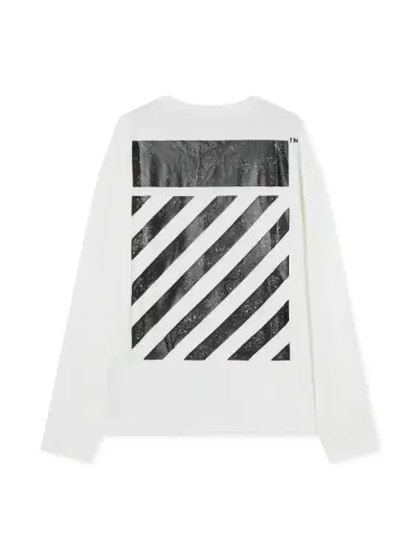 Off-White L/AB Diagonal Long-Sleeve T-Shirt | Thumbnail 2 Off-White L/AB Diagonal Long-Sleeve T-Shirt | Thumbnail 2