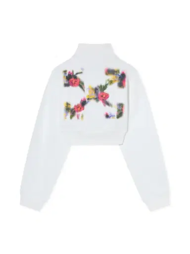 Off-White Arrow Chinè Flower Crop Zip Up | Thumbnail 2 Off-White Arrow Chinè Flower Crop Zip Up | Thumbnail 2